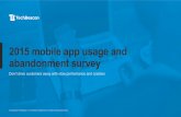 2015 Mobile App Usage and Abandonment Survey