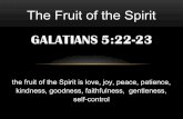 The fruit of the spirit 2 "JOY"