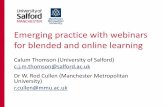 Emerging practice with webinars for blended and online learning