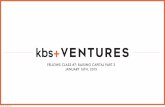 kbs+ Ventures Fellows #7: Raising Capital Part 3 - Pitching Investors
