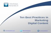 Ventana Research Ten Best Practices in Marketing Digital Content