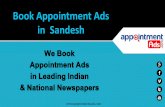 Sandesh  | Appointment & recruitment ad rates