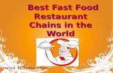 Best Fast Food Restaurants Chains in the World