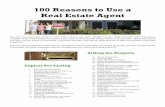 100 reasons to work with a Realtor