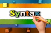 Powerpoint on Lecture 4. Syntax
