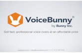VoiceBunny: professional voice over and voice actors