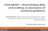 ChemSpider – disseminating data and enabling an abundance of chemistry platforms