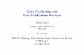 Data Publishing and Post-Publication Reviews