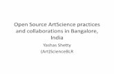 Art science practices and collaborations in bangalore, india