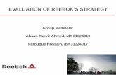 Strategy evaluation of Reebok