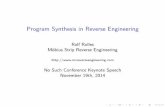 NSC #2 - D1 01 - Rolf Rolles - Program synthesis in reverse engineering