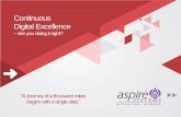 Continuous Digital Excellence - Are you doing it right?