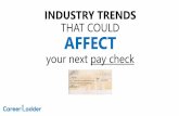 Industry trends that could affect your next pay