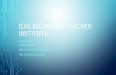 Isas beginning teacher institute - SAMR