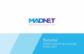 flydubai mobile advertising campaign / MADNET mobile platform
