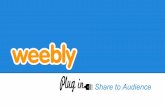 Weebly Website- Share to Audiences