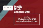 Mobile World Congress 2015: What we learned at MWC and what brands have to know (Ogilvy&Mather)