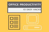 10 hacks for increasing office productivity