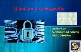 Quantum cryptography data