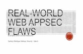 Real-World WebAppSec Flaws - Examples and Countermeasues
