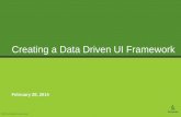 Creating a Data Driven UI Framework