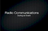 Radio Communications During an Event