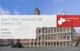 Search-Driven Applications with SharePoint 2013 (#SBSBE16)