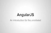 Angular.js - An introduction for the unitiated
