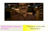 Gynoids and Geminoid: Falling in Love With Machines at Theorizing the Web, NYC, April 2015