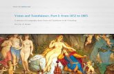 Venus and Tannhäuser Part I : from 1852 to1885