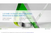 a clients most influential dimension to make bim fly