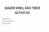 Major 8 MNC's from different sector (Brief)