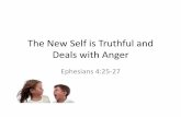 The New Self Is Truthful - Ephesians 4:25-27
