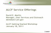 ALCF Service Offerings