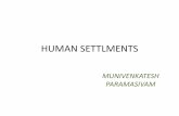 Human settlements and urbanization