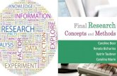 Final research concepts and methods