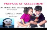Purpose of assessment