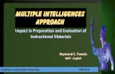 The Multiple Intelligence Approach - Its impact in IM preparation