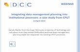 Integrating data management planning into institutional processes: a case study from the Cape Peninsula University of Technology