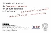 Experiencia virtual de formación docente - En Educyt 2012