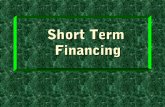 Short term finance