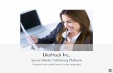LikeHack. Multilingual curation and social media publishing
