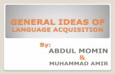 General ideas of Language Acquisition