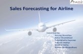 Sales Data Forecasting for Airline