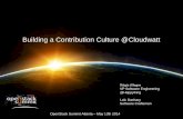 Building a Contribution Culture @Cloudwatt