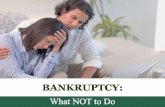 Bankruptcy in Texas: What Not To Do
