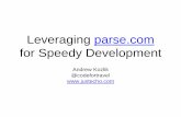 Leveraging parse.com for Speedy Development