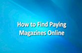 How to Find Paying Magazines Online with the Gales Directories
