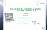Addressing the challenge of energy efficiency through ICT