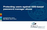 Protecting Users Against XSS-based Password Manager Abuse
